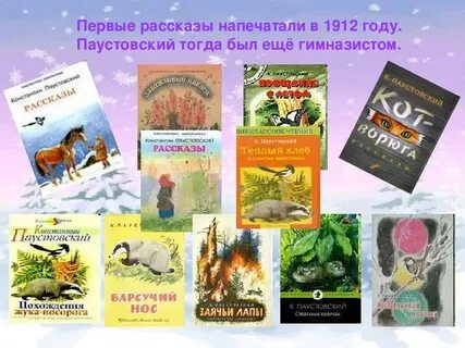 Какие рассказы написал паустовский