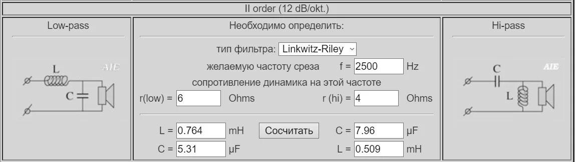 Калькулятор расчета на срез. Пассивный фильтр НЧ для сабвуфера. Пассивный НЧ фильтр для динамика 4 ом. Фильтр НЧ на 8 ом для колонки. Фильтр Райли Линквица схема активный кроссовер.