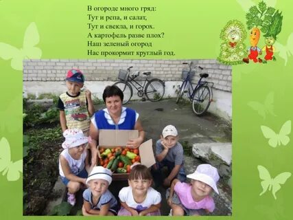 В огороде много гряд тут