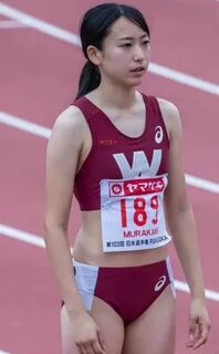 村 上 夏 生 さ ん 陸 上 ア ス リ-ト 女 子 早 稲 田 写 真 L 判 レ-シ ン グ ブ ル マ... 