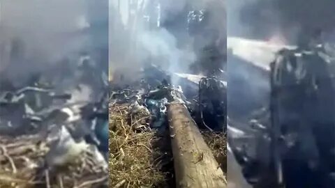 Видео с места крушения ил