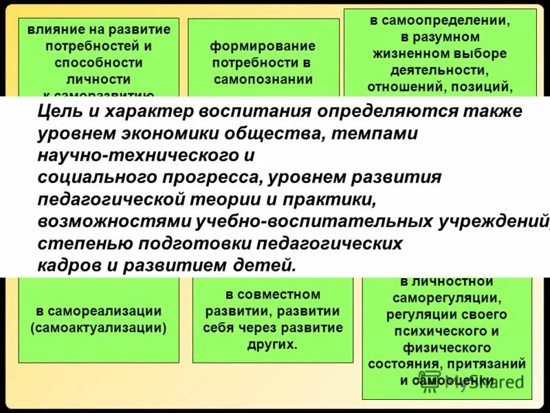 Одной из целей воспитания. Значение целей воспитания. Влияние потребностей на формирование личности. Ценности и цели воспитания в педагогике. Уровни целей воспитания.