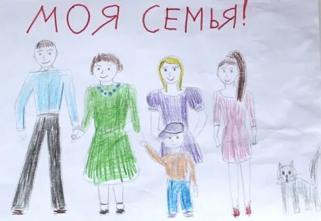 Рисунок на тему моя семья 5 класс
