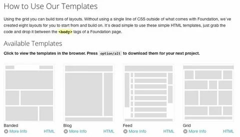 Grid template