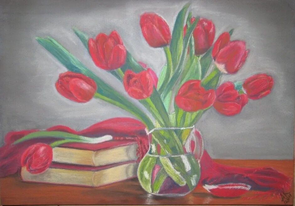 Ваза с тюльпанами рисунок. Натюрморт ваза с тюльпанами. Тюльпаны в вазе гуашью. Весенний натюрморт рисунки. Тюльпаны рисунок.