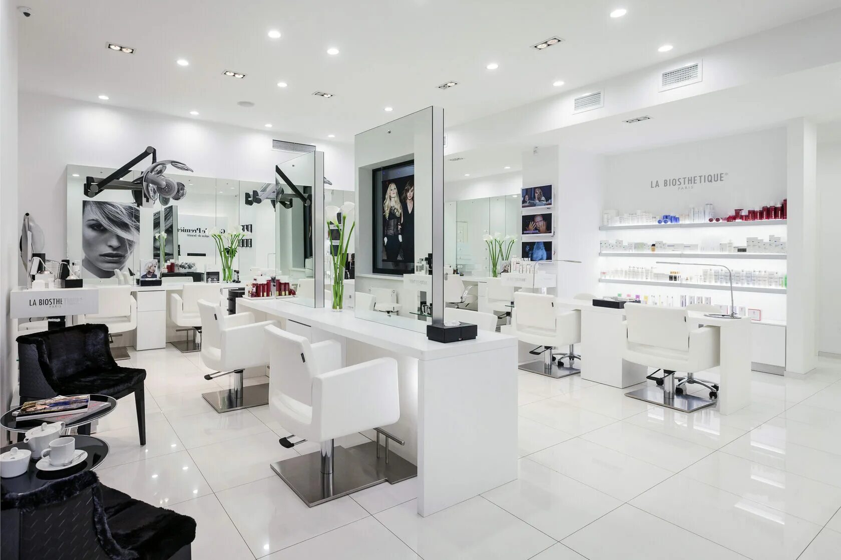 красивый интерьер салона красоты. помещение для парикмахерской. самые красивые салоны красоты. элитный салон красоты. какой салон красоты лучший.