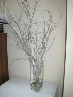 Белые ветки для декора