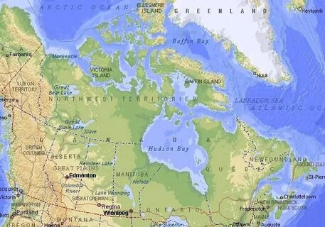 Сколько морей омывает канаду