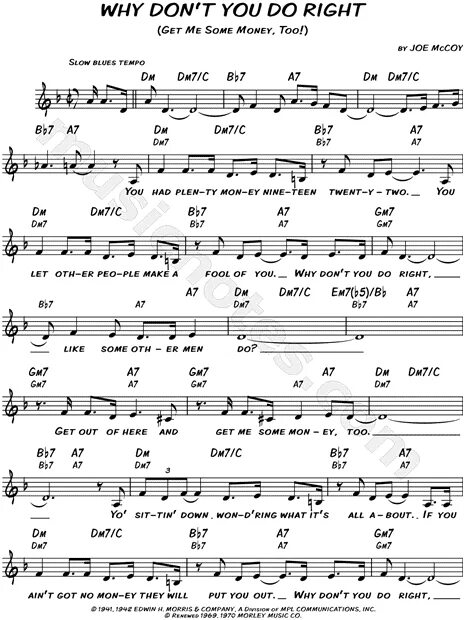 Why don't you do right Ноты. MCCOY Ноты джазовых стандартов. Why not Ноты. If i didn't Care Ноты для фортепиано. Песня do your
