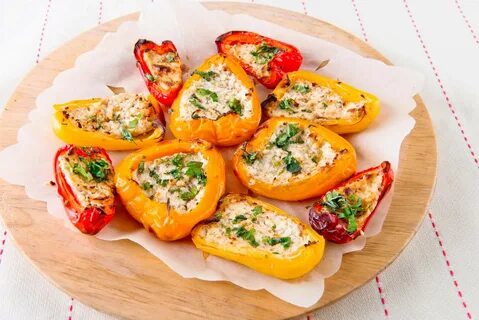 Перец с сыром и зеленью
