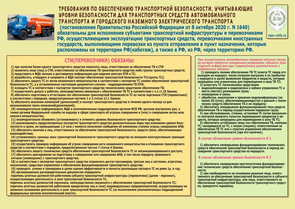 Обязанности должностных лиц по обеспечению транспортной безопасности. Методы обеспечения транспортной безопасности. Инструктаж по транспортной безопасности. Технические средства обеспечения транспортной безопасности. Уровни безопасности транспортной безопасности.