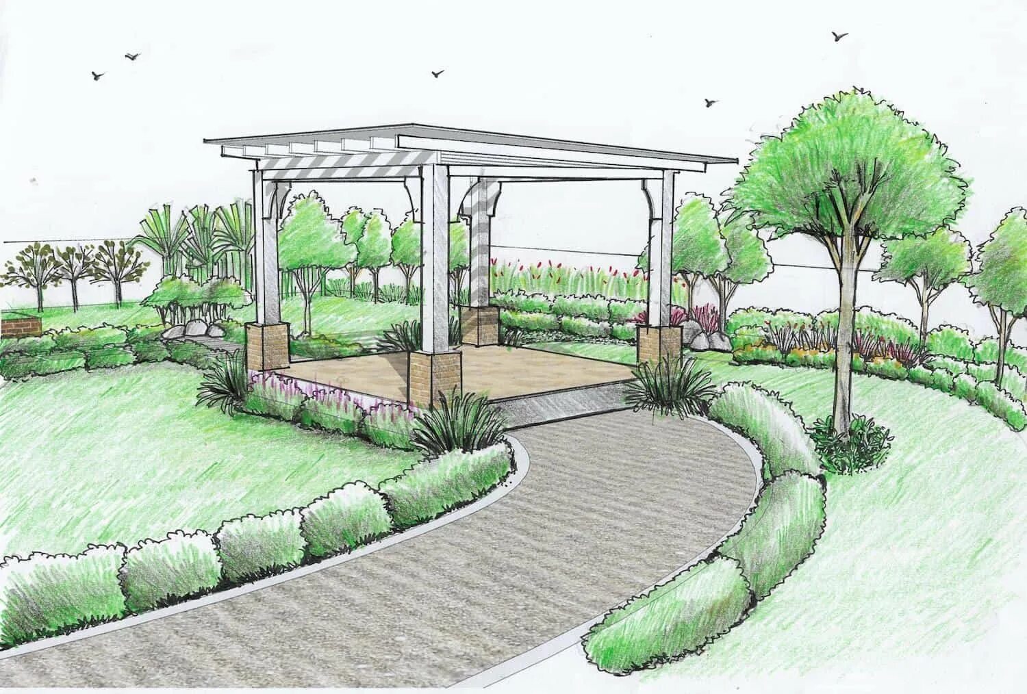 Эскиз ландшафта. Ландшафтный дизайн рисовать. Ландшафтный дизайн рисунок. Ландшафт рисунок. Садово-парковая архитектура (ландшафтная архитектура).