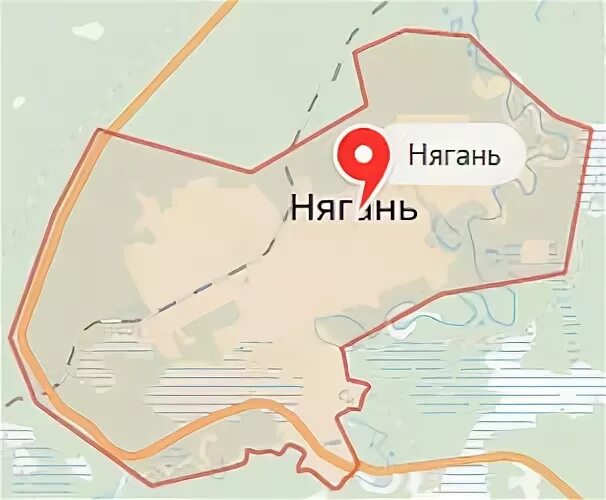 Карта нягани