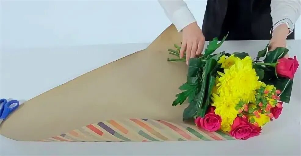 Как завернуть букет