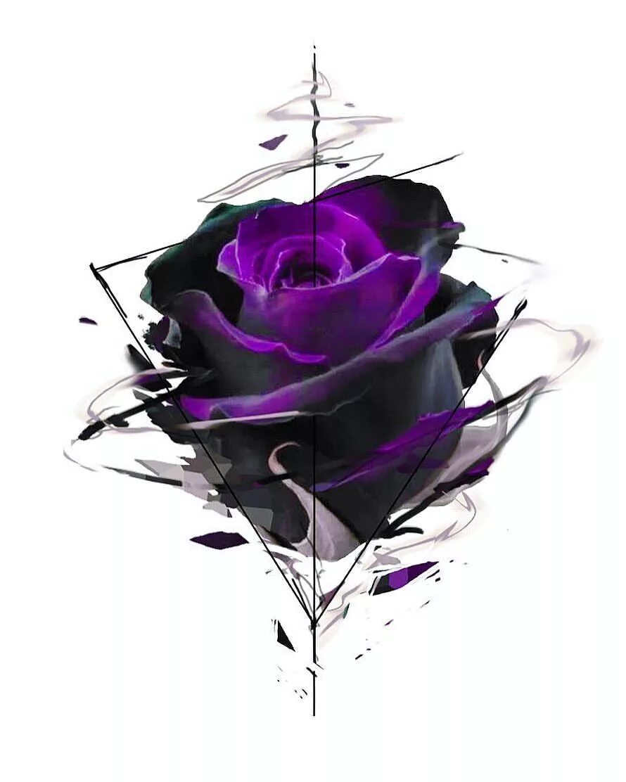 Черный фиолетовые рисунки. Фиолетовые розы. Роза тату эскиз цветной. Черно фиолетовые розы. Тату фиолетовым цветом.