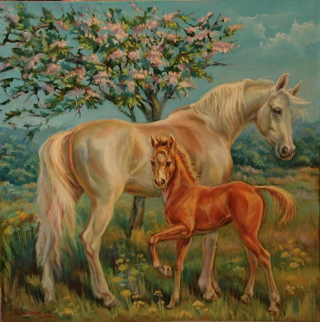 «Лошадь с жеребенком» а. Горбатова.. А. Горбатов лошадь с жеребенком. Лошадь с жеребенком Ушакова.