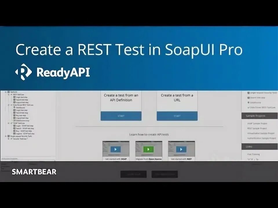 Rest API Test. SMARTBEAR READYAPI. Test the rest. SMARTBEAR READYAPI Test. Rest test