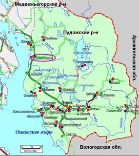 Карта медвежьегорска