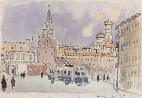 Рисуем старую москву