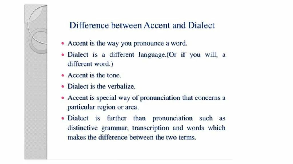 Accent dialect. Dialect and accent. accent vs dialect. accent and dialect difference. dialect examples.