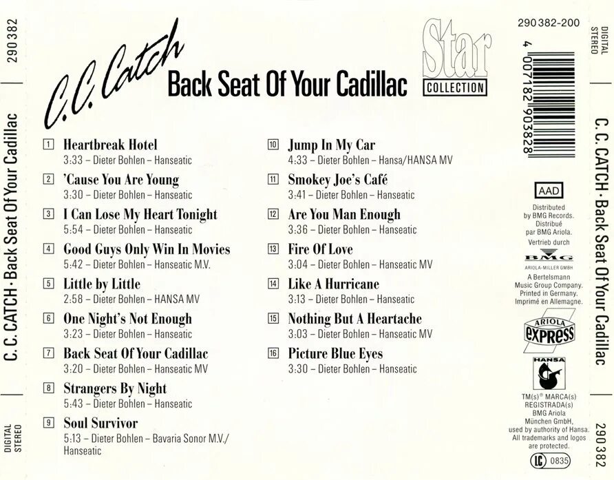 Перевод песни cause. C.C.catch backseat of your Cadillac обложка. C C catch Cadillac. C C catch backseat of your Cadillac Single 1988. C.C.catch CD.