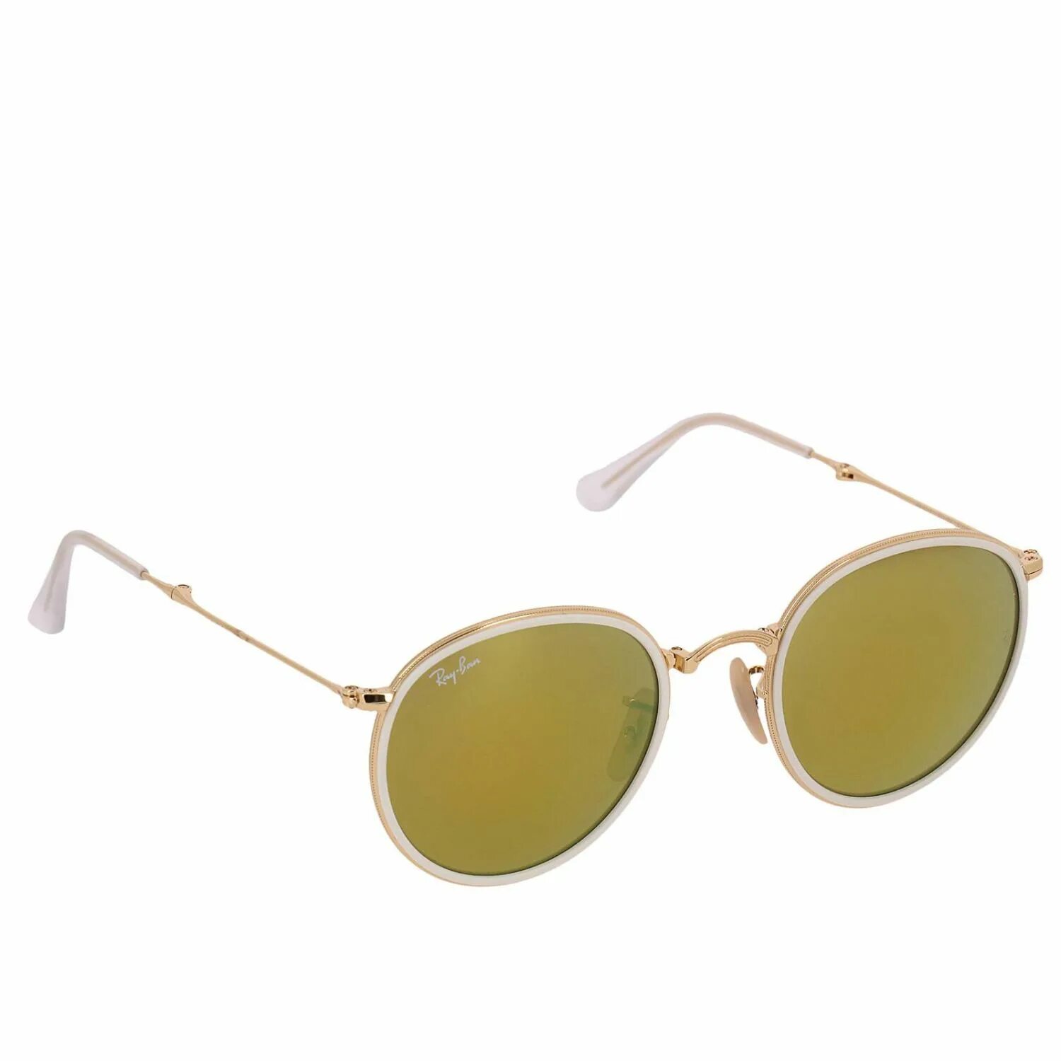 Ray ban очки 3517 001793. Clubman ray ban очки золотые. Очки ray ban Round Flash Lenses. Рей Бен желтые. Золотые очки купить