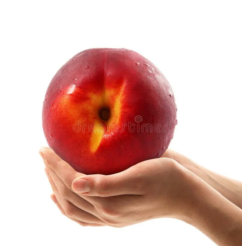 Эстетика персиков. Персик в руке. Персик на ладони. Рука держит персик. Нектарин в руке.