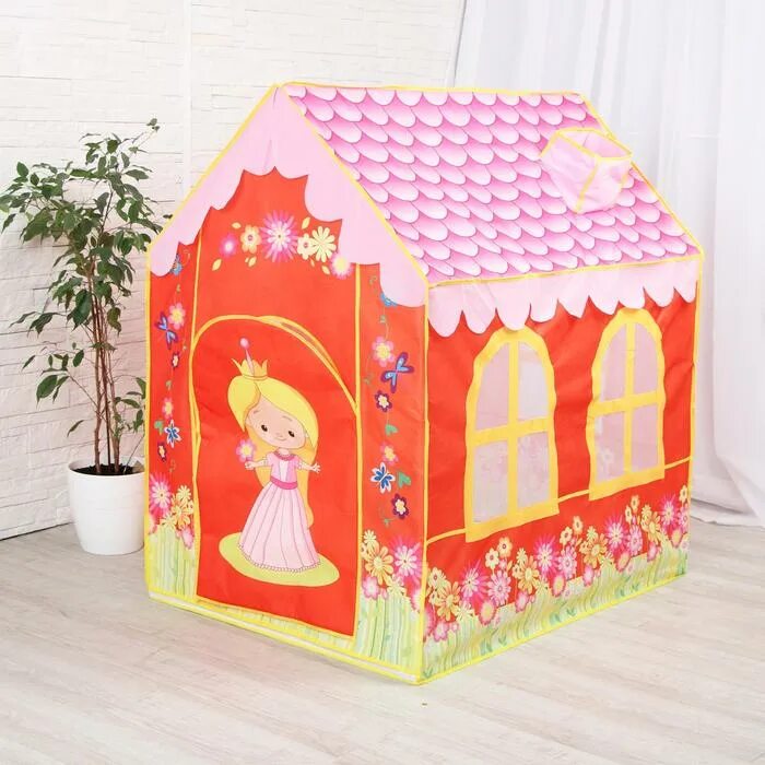 Купить палатку домик. Детская игровая палатка домик 86x86x105 см. Палатка Sunny Cat домик принцессы 493836. Палатка ELC игровой домик принцессы.