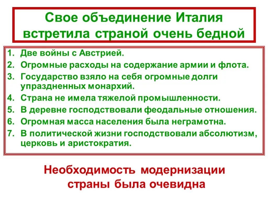 Реформы и колониальные захваты. Последствия объединения Италии. Последствия объединениталии. Италия реформы и колониальные захваты. Италия время реформ и колониальных захватов.