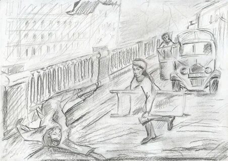 Блокадный ленинград рисунки карандашом
