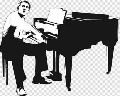 John playing the piano