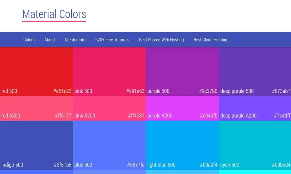 Color tool. Палитра material Design. Цвета в web. Сочетание цветов material Design. Material Design Генератор цветов.