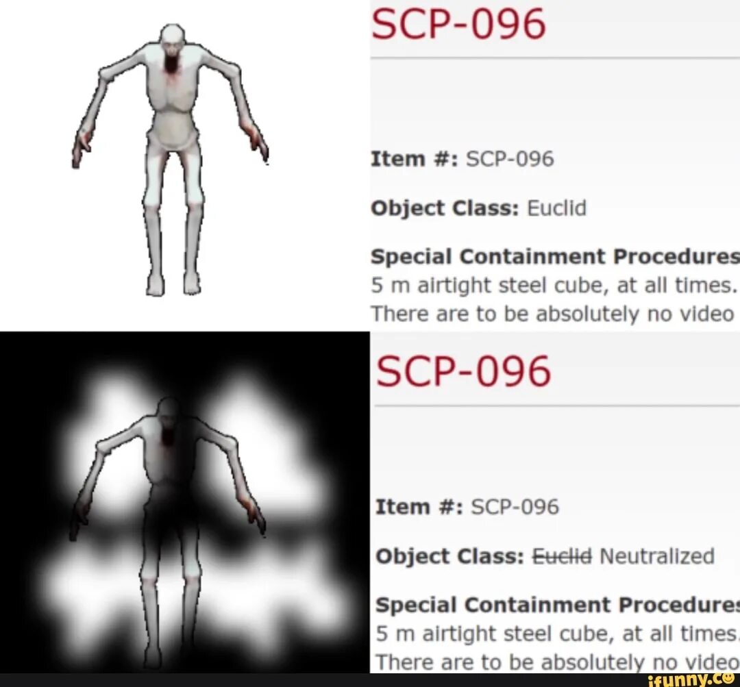 Дела scp. Фотография объекты с SCP 096.