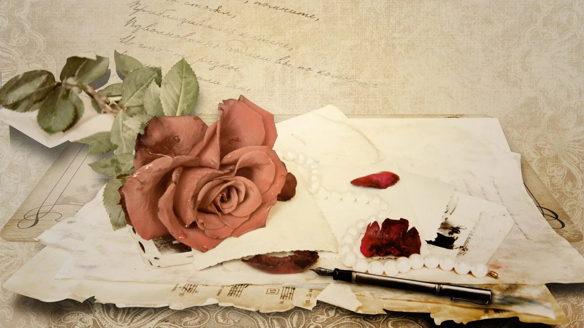 Самое нежное письмо. Винтажные розы. Винтажные картинки. Бумага Винтажные цветы. Фон в винтажном стиле.