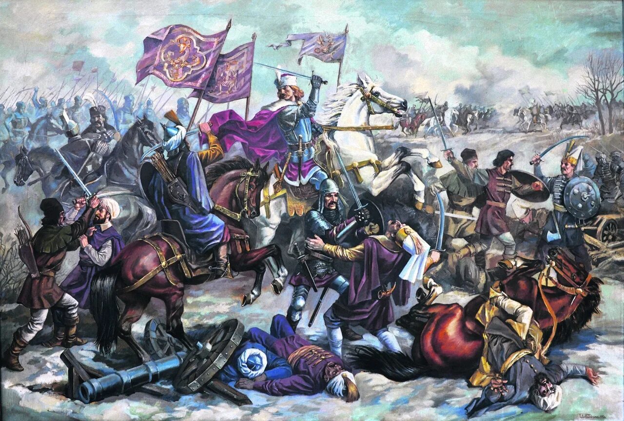 Совершил два азовских похода против османской империи. Битва при Васлуе 1475. Васлуйская битва 10 января 1475 года. Битвы Штефана чел Маре.