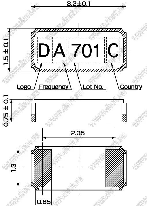 Abs07-32.768KHZ-1-T. Dst310s 32.768KHZ +-20ppm 7pf. Abs07-32.768KHZ-T. Dst310s 32.768 KHZ. S 32 7