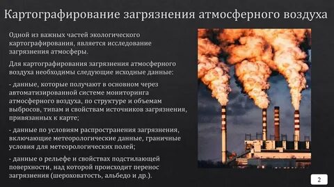 Загрязнение атмосферы данные