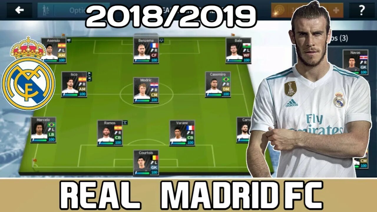 Дреам Леагуе СОККЕР 2018. Dream League Soccer real Madrid. Состав Реала в Дрим Лиге. Dream League UEFA Champions 2019. Длс 2018