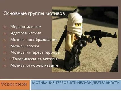Мотивы террористической деятельности