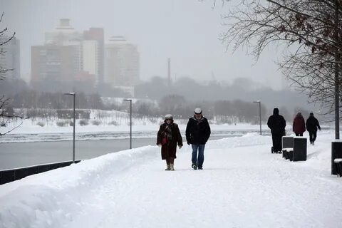 На москву надвигается снегопад