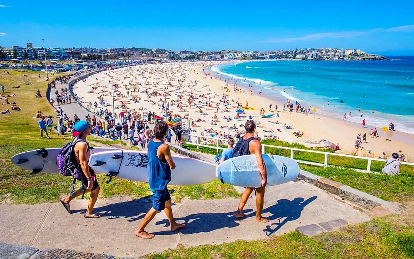 1 группа туристов из австралии. Сидней Бондай. Пляж Бонди Сидней. Bondi Beach Австралия. Пляж Бондай Бич в Сиднее.