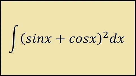 Интеграл cosx 2