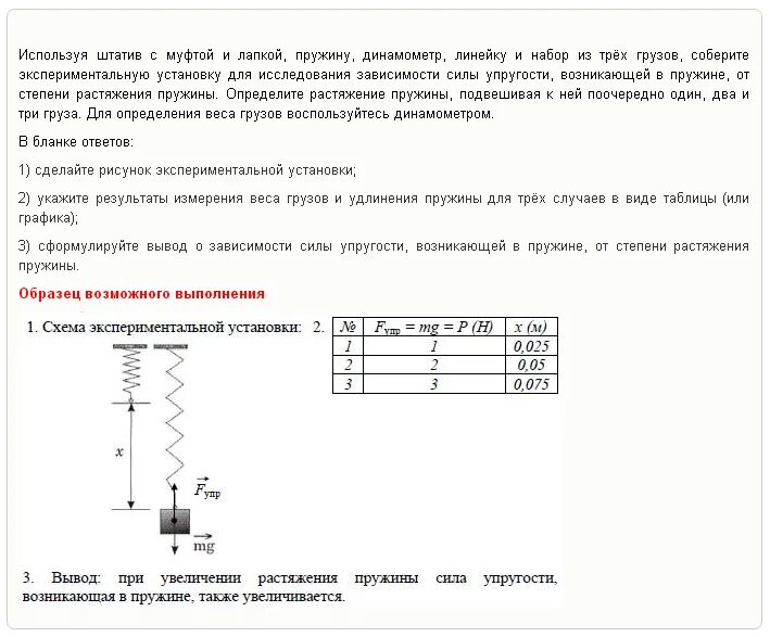 В воздухе чугунная деталь растянула пружину динамометра