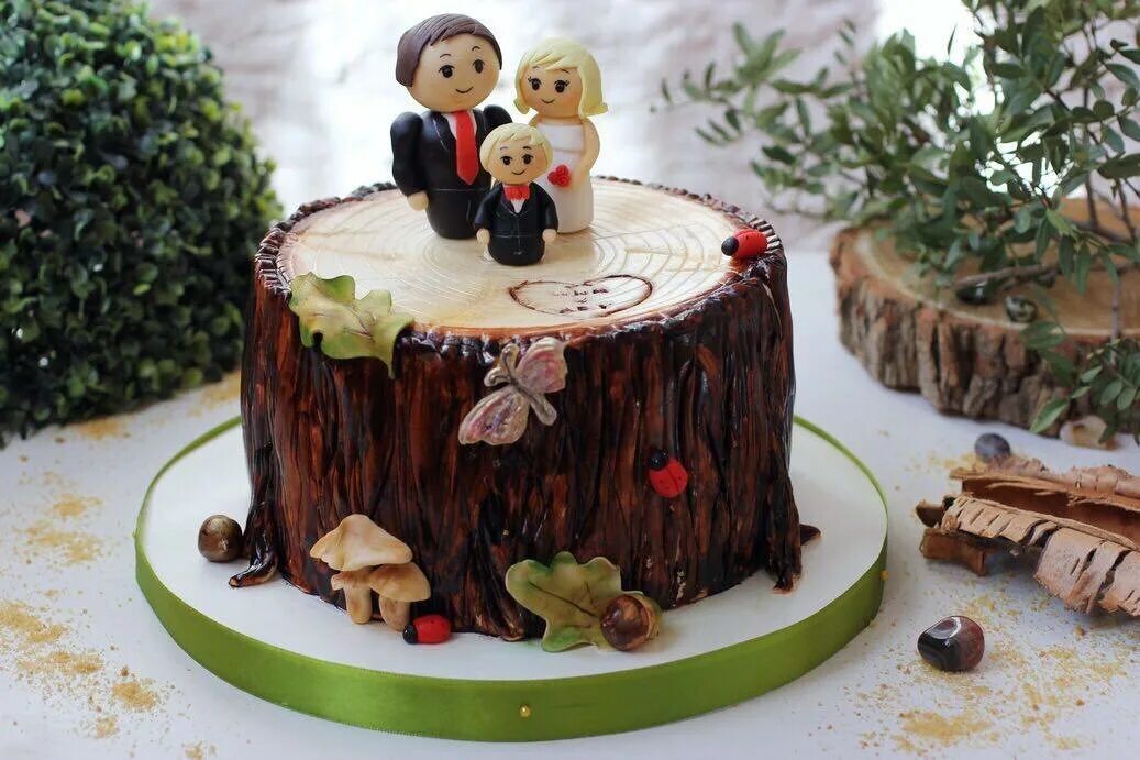 С деревянной свадьбой 5. Деревянная свадьба. Торт на годовщину свадьбы 5 лет. Тортик на деревянную свадьбу. Торт на годовщину свадьбы 5леь.