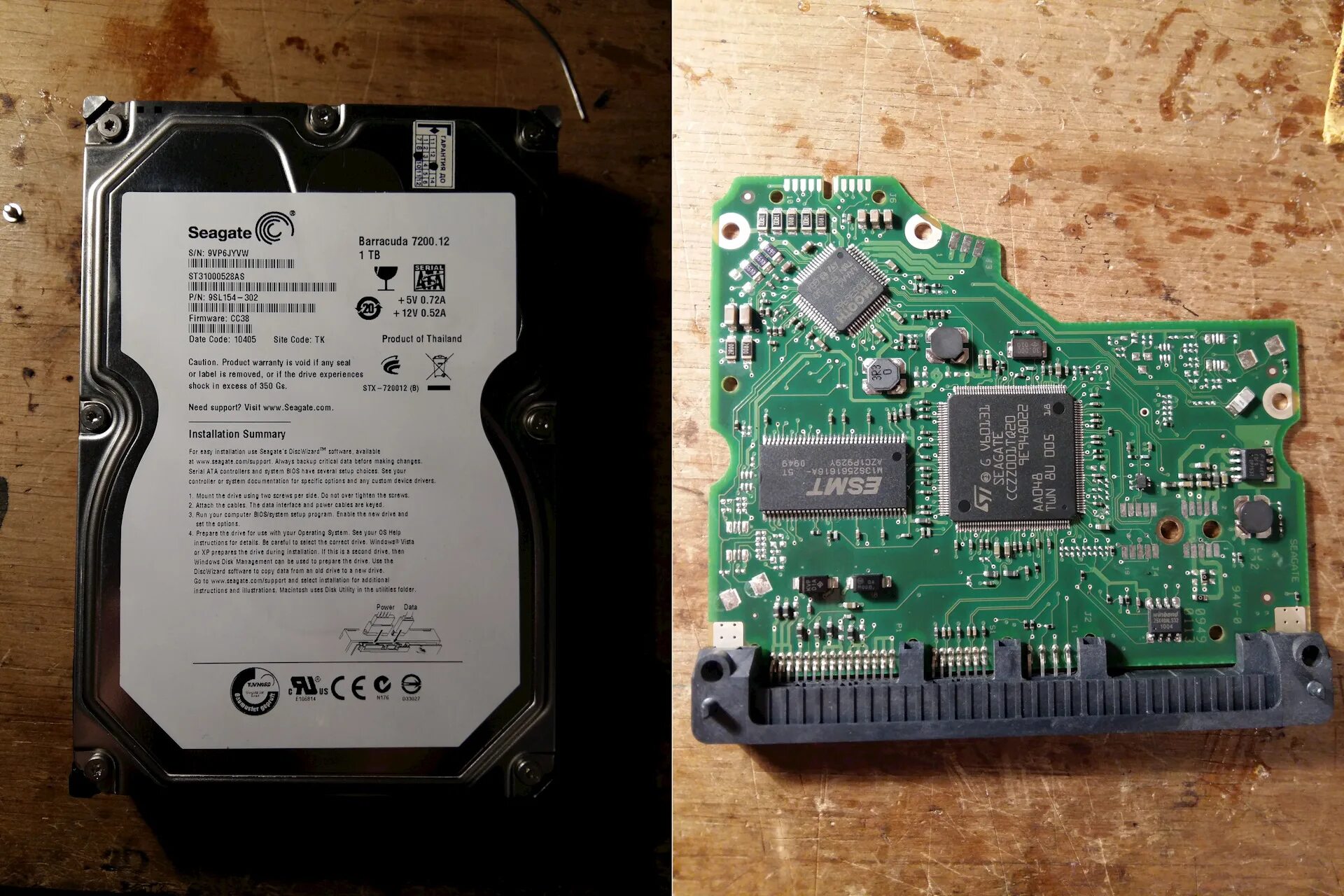 Диск seagate внешний разобрать. Hdd seagate st380021a. seagate barracuda 7200.12 плата контроллера. контроллер винчестера тб seagate. контроллер seagate st500.