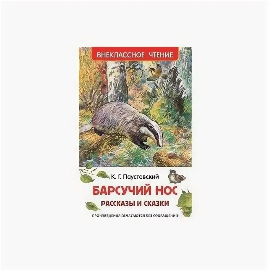 Паустовский барсучий нос Внеклассное чтение Росмэн. Книжка Паустовский барсучий нос. Рассказ барсучий нос полностью