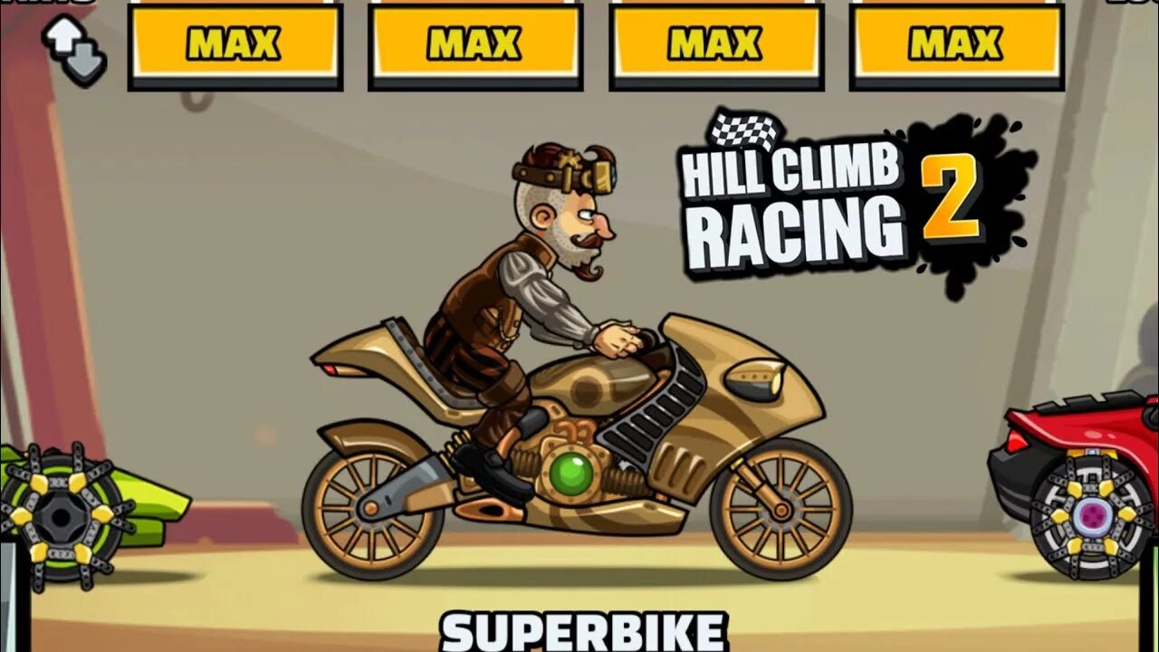 Him racing 2. Супербайк Хилл климб рейсинг 2. Hill Climb Racing 2 супербайк. Hill Climb Racing 2 скутер. Хилл климб рейсинг 2 формула.