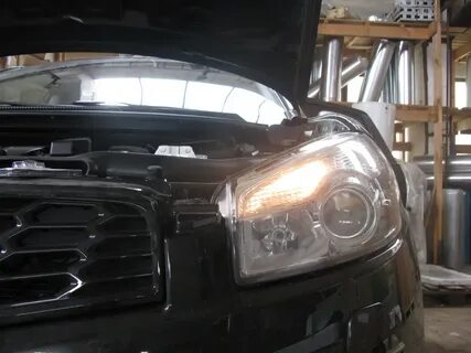 Nissan qashqai лампочки фар