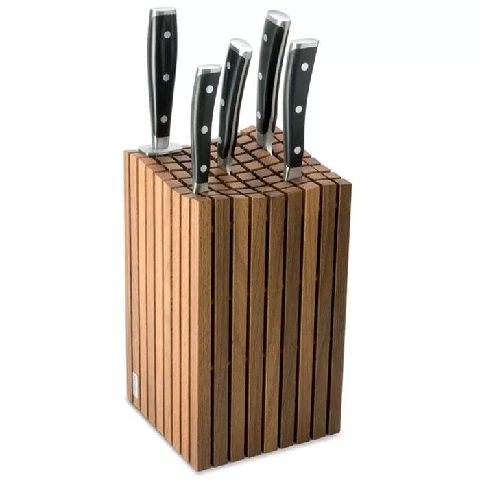 Деревянные кухонные ножи. Подставка для ножей Ofenbach nb100203 Knife Block. Подставка под ножей книф. Подставка Wusthof. Деревянная подставка под ножи.