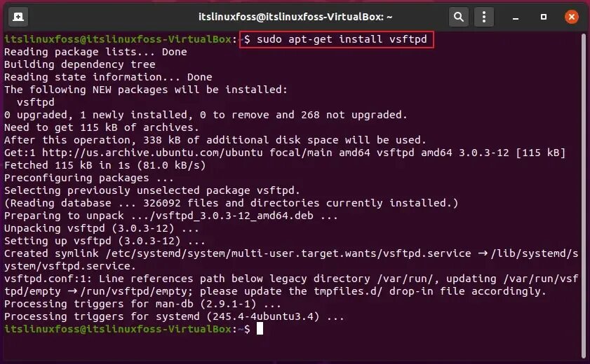 Ftp server ubuntu. Ftp server ubuntu